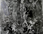 Ruski majstor: Raspeće Hrista sa razbojnicima XVII v, tempera na dasci, 43,5 X 34 X cm